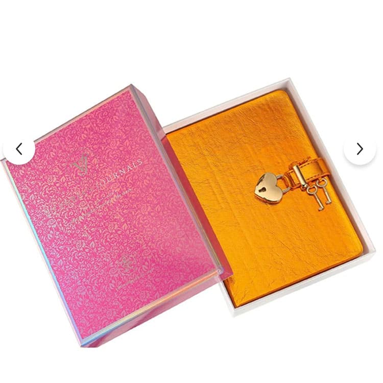 Victoria's Journals Hush Hush Kilitli Metalik Kutulu Defter — görsel 3