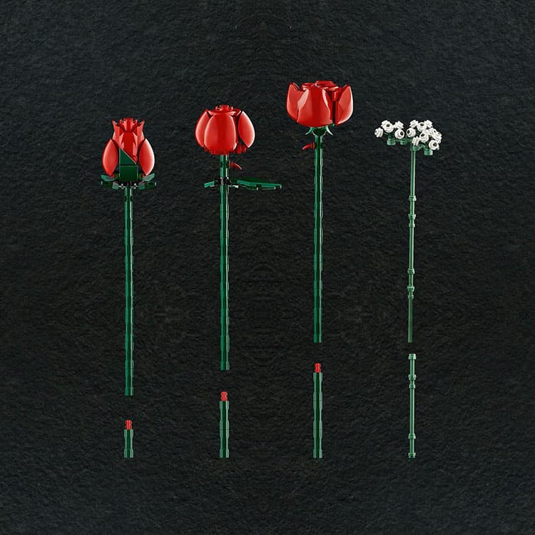 LEGO Botanicals Gül Buketi - 822 Parça (10328) — görsel 6