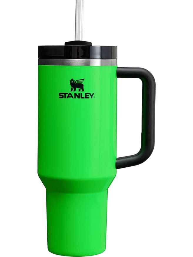 Stanley Quencher Özel Seri Pipetli Termos (1.18lt) - Neon Yeşil
