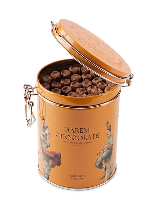Harem Chocolate Metal Kutuda Sütlü Krep Çikolata
