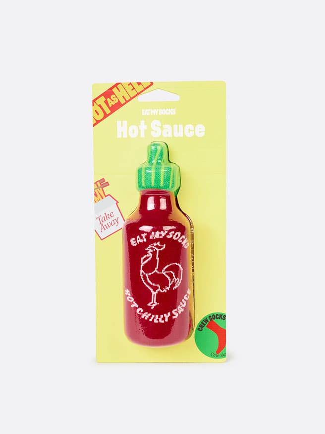 Eat My Socks Hot Sauce Tasarım Yetişkin Çorap — görsel 1