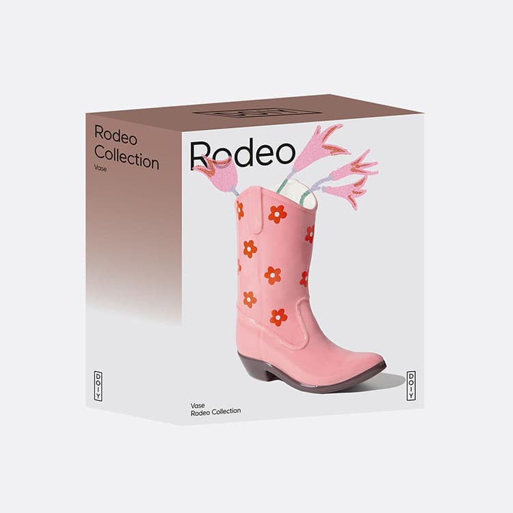 DOIY Rodeo Kovboy Botu Vazo - Pembe — görsel 5