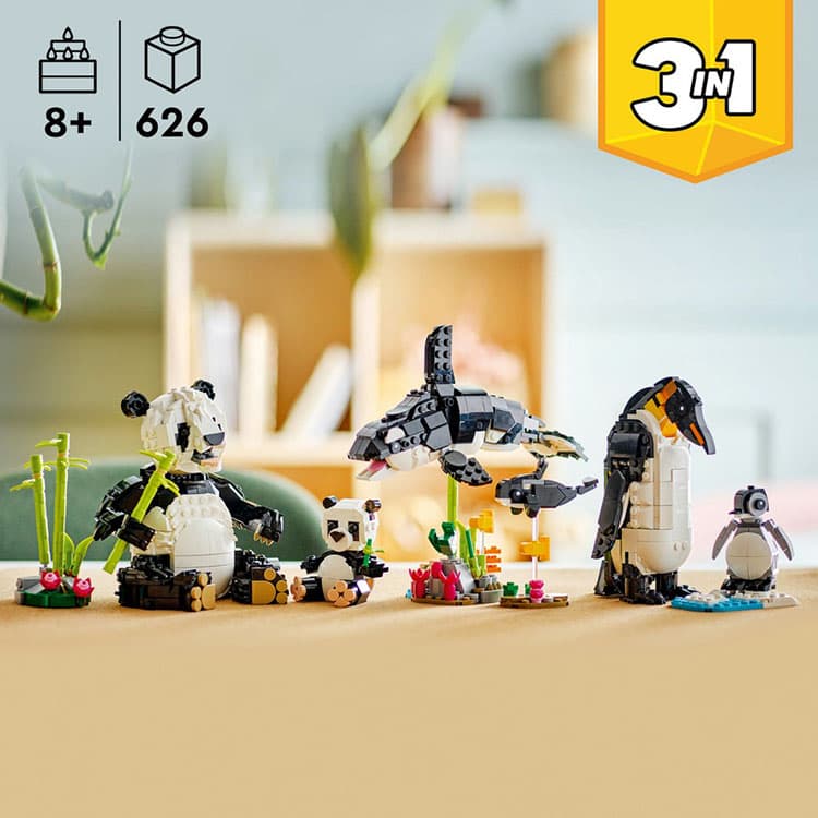 LEGO Creator Vahşi Hayvanlar: Panda Ailesi - 626 Parça (31165) — görsel 5