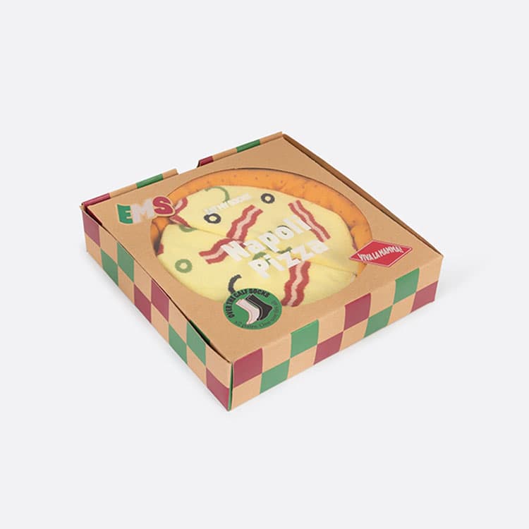 Eat My Socks Napoli Pizza Full Yetişkin Tasarım Çorap 2’li — görsel 5