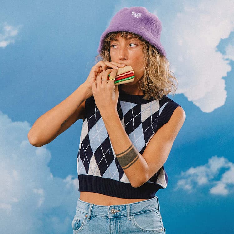 Eat My Socks Classic BLT Tasarım Yetişkin Çorap — görsel 6