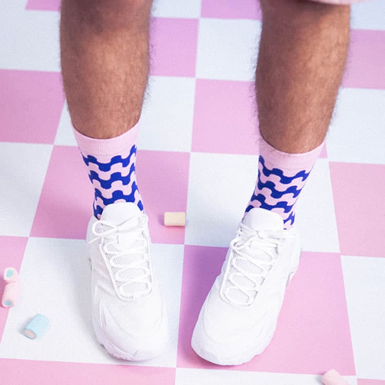 Eat My Socks Sweet Mallows Tasarım Yetişkin Çorap — görsel 5