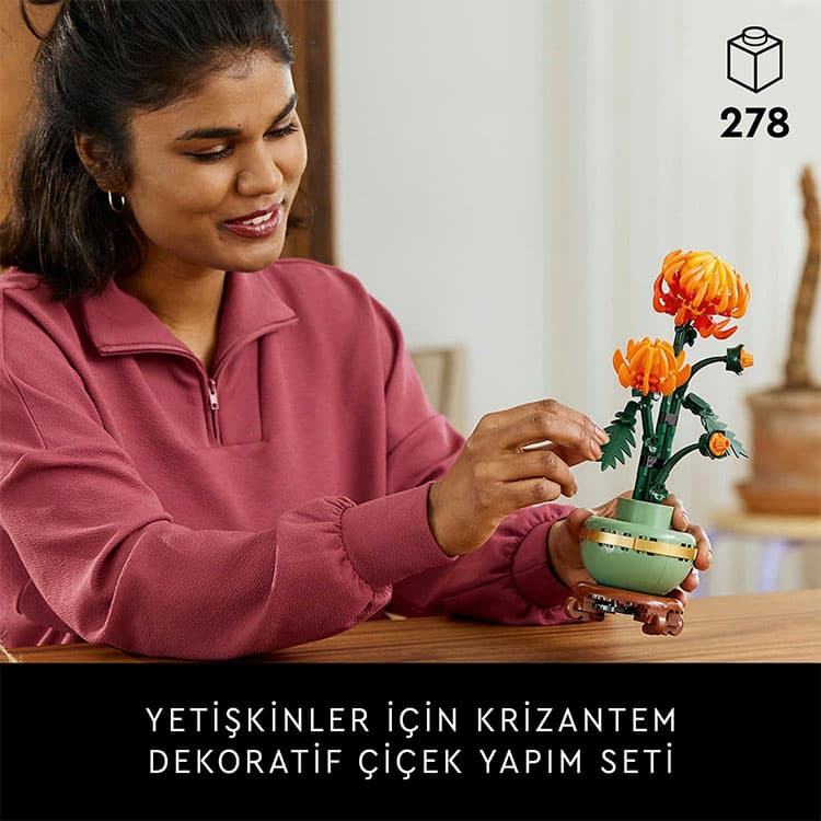 LEGO Botanicals Krizantem - 278 Parça (10368) — görsel 5