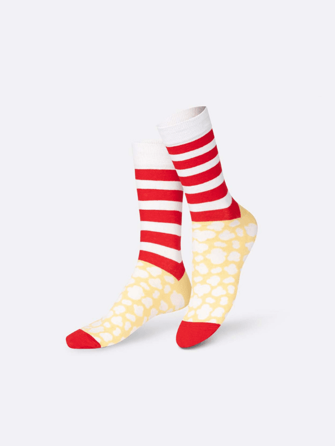 Eat My Socks Pop Corn Tasarım Yetişkin Çorap — görsel 2
