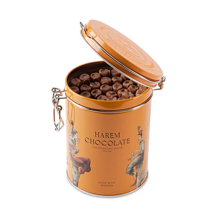 Harem Chocolate Metal Kutuda Sütlü Krep Çikolata — görsel 3