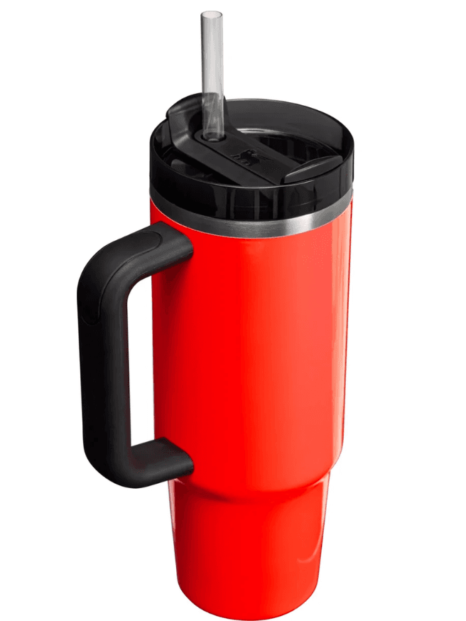Stanley Quencher Özel Seri Pipetli Termos (1.18lt) - Neon Turuncu