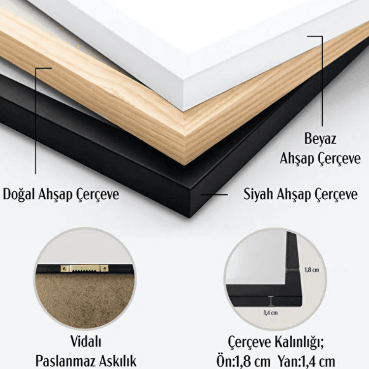 Ahşap Çerçeveli Chill Poster Tablo (30x40 cm) — görsel 6