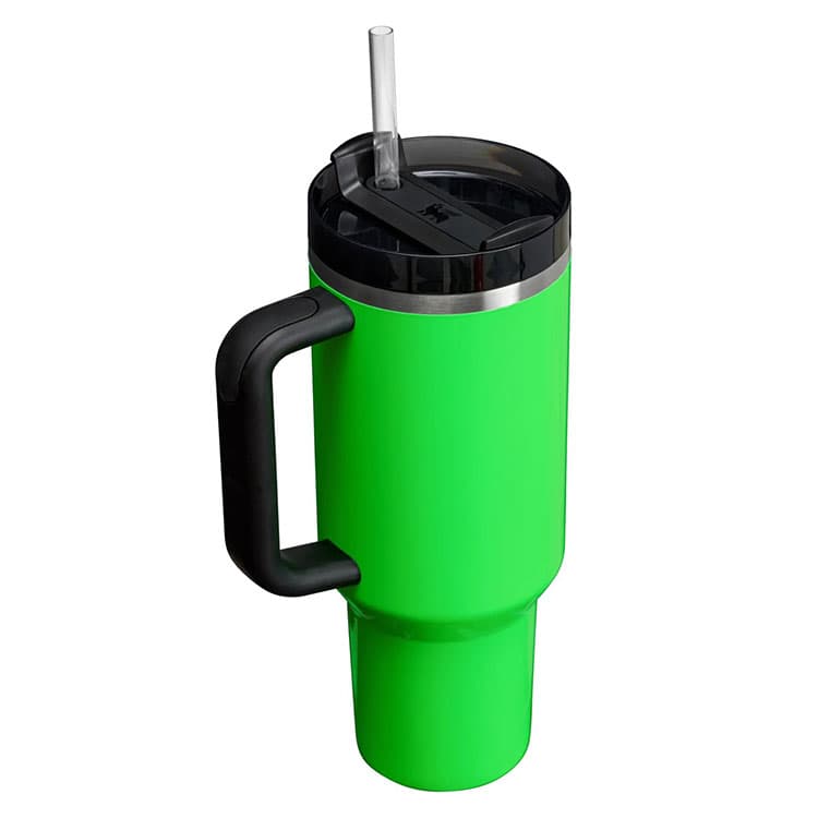 Stanley Quencher Özel Seri Pipetli Termos (1.18lt) - Neon Yeşil — görsel 4