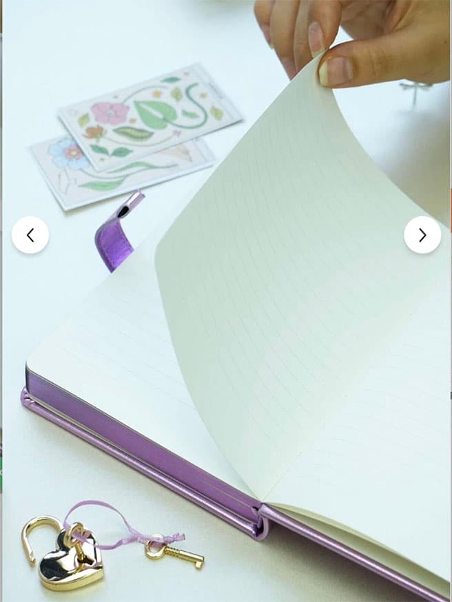 Victoria's Journals Hush Hush Metalik Kilitli Defter