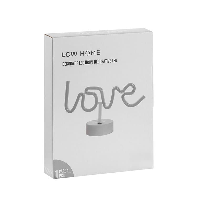 LCW Home Love Yazı Figürlü Dekoratif Işık (Pembe | 28 cm) — görsel 7