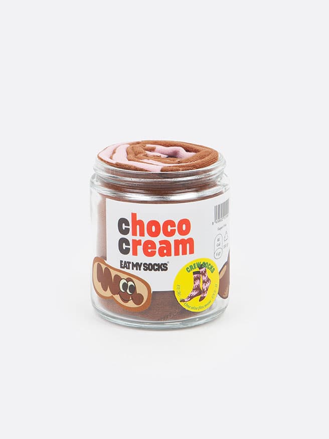 Eat My Socks Choco Cream Tasarım Yetişkin Çorap — görsel 1