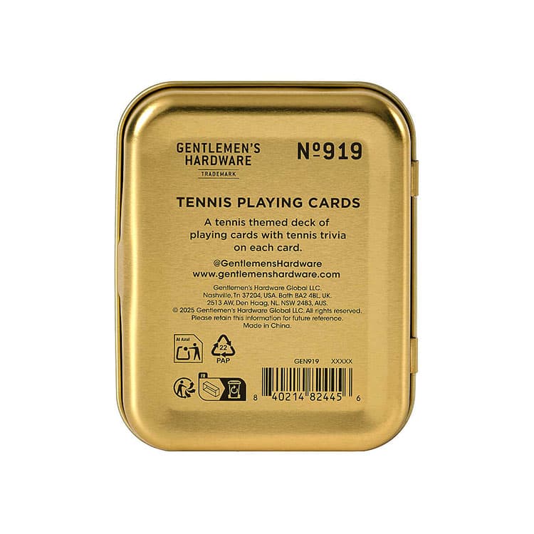 Gentlemen's Hardware Tenis Temalı Oyun Kağıdı — görsel 5