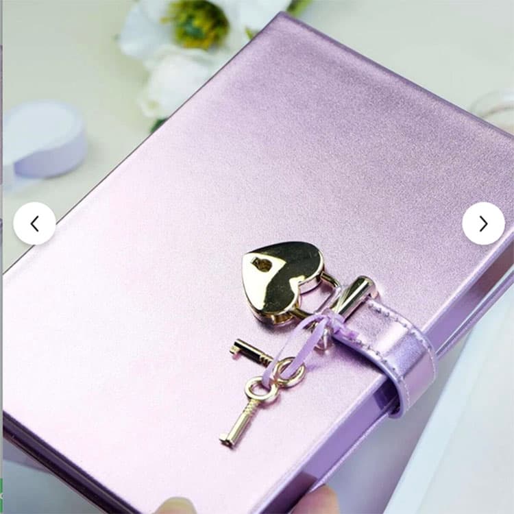 Victoria's Journals Hush Hush Metalik Kilitli Defter — görsel 4
