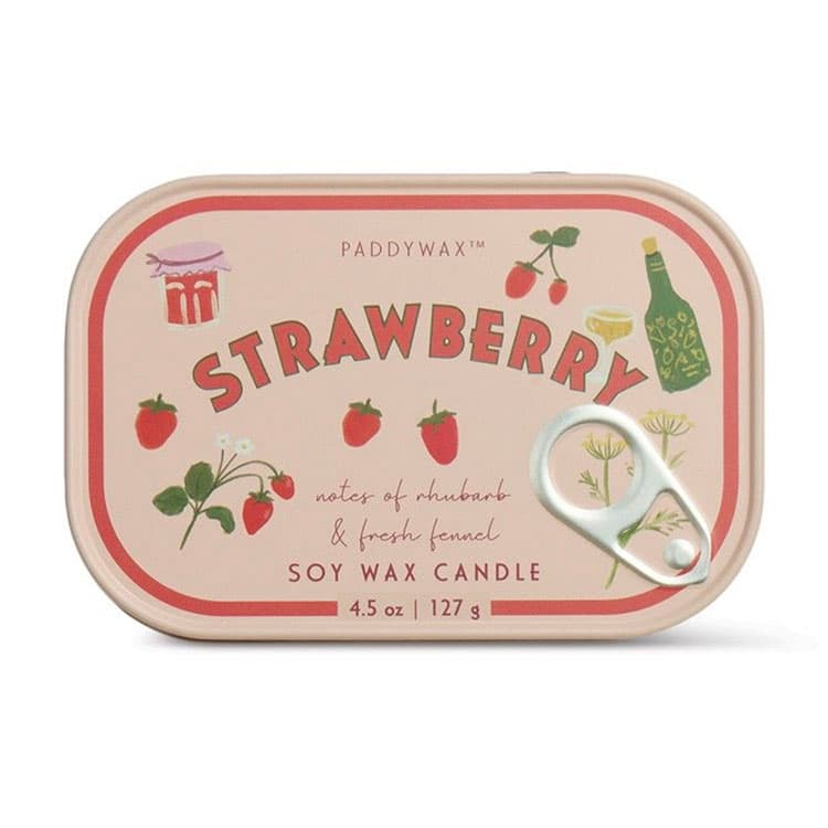 Paddywax Bistro Strawberry Teneke Mum (127g) — görsel 3