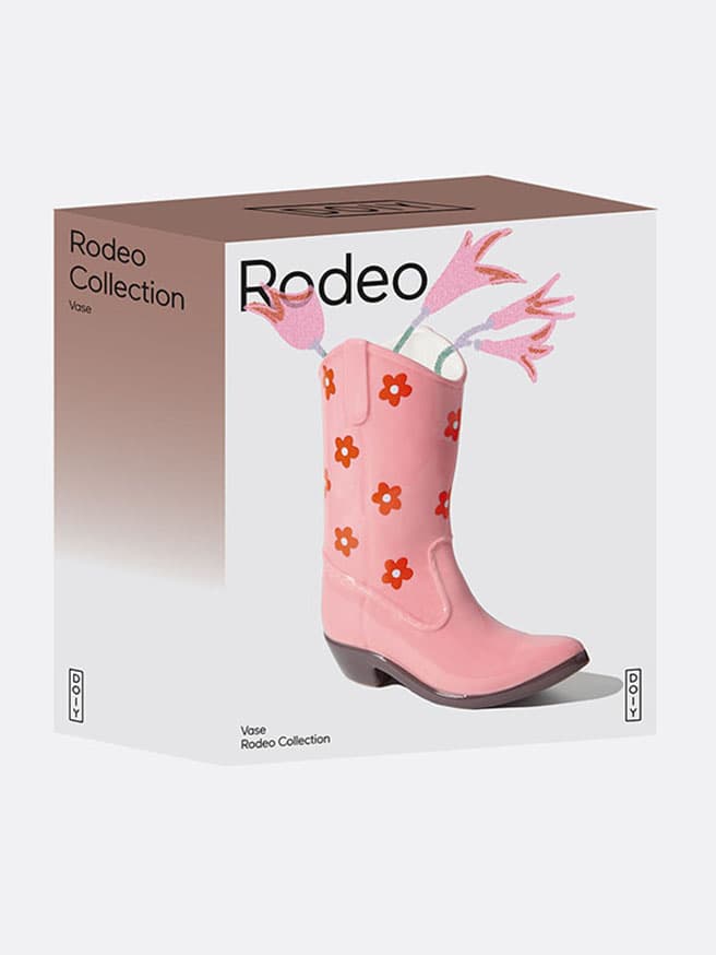 DOIY Rodeo Kovboy Botu Vazo - Pembe