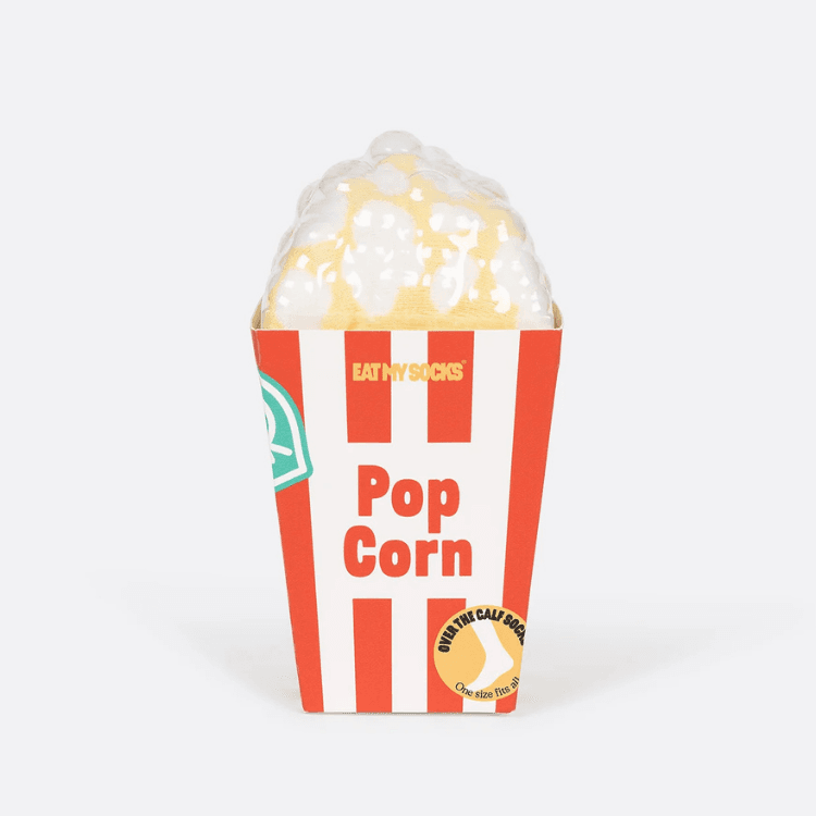 Eat My Socks Pop Corn Tasarım Yetişkin Çorap — görsel 4