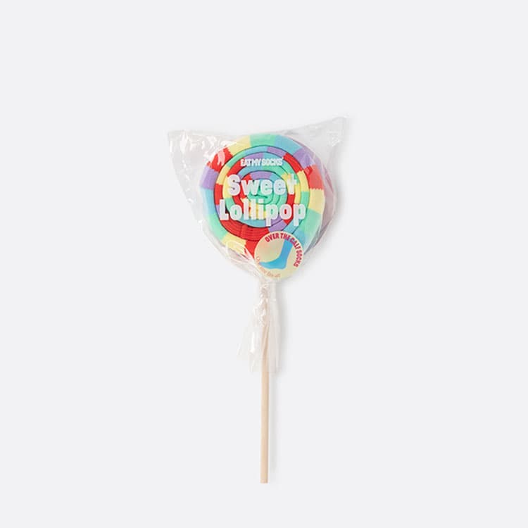 Eat My Socks Sweet Lollipop Tasarım Yetişkin Çorap — görsel 4
