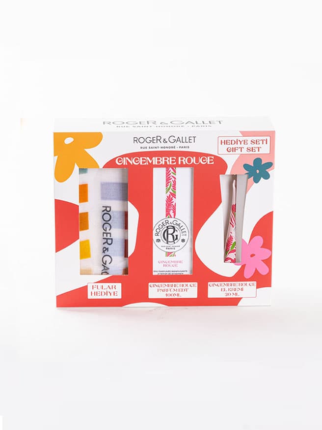 Roger & Gallet Gingembre Rouge Hediye Seti (Fular Hediyeli)