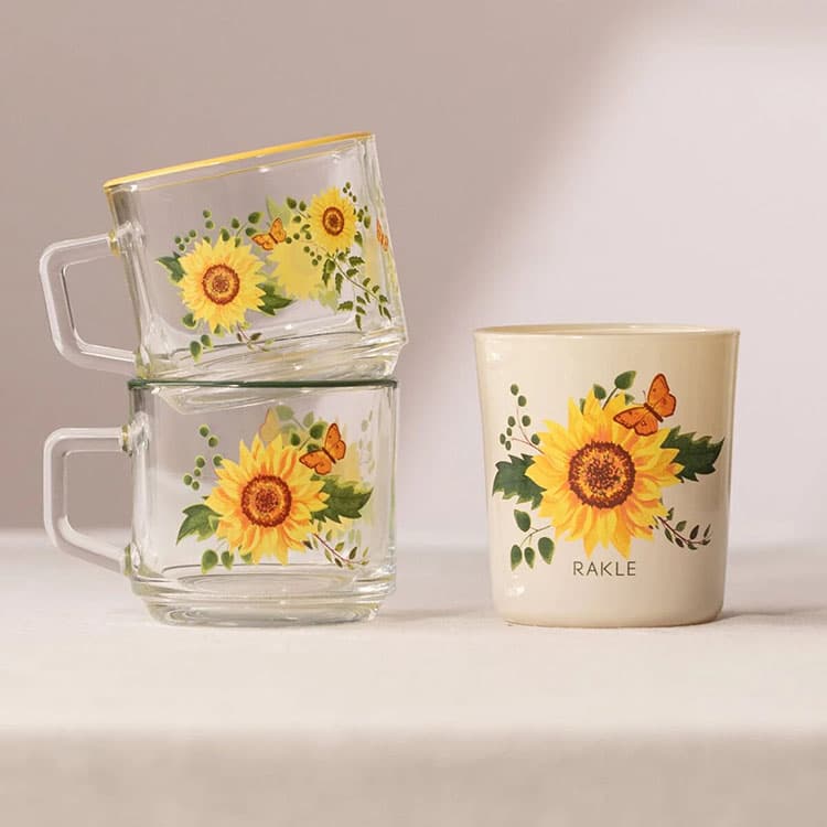 Sun Flower Stackable 3'lü Hediye Seti (180 cc) — görsel 3