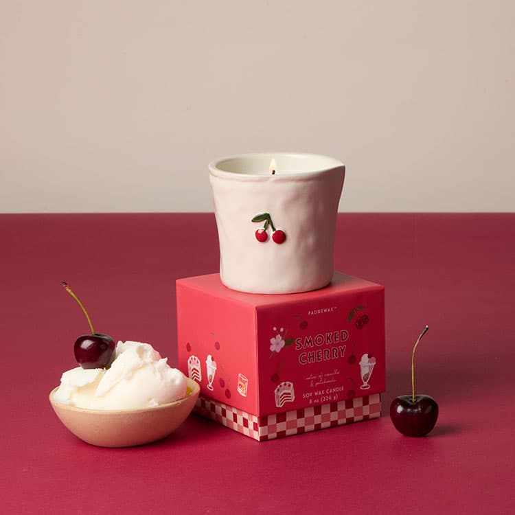Paddywax Bistro Kiraz Seramik Mum – Smoked Cherry (226g) — görsel 5