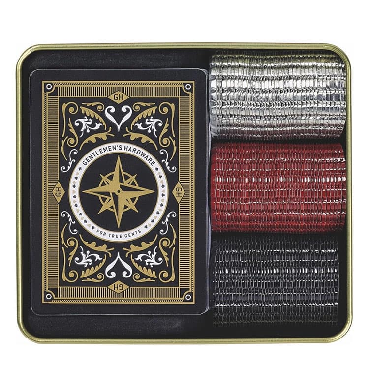 Gentlemen's Hardware Metal Kutuda Poker Seti — görsel 4
