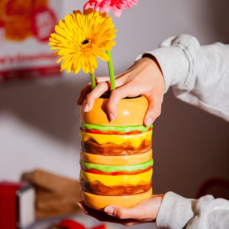 DOIY Fast Food Burger Vazo — görsel 5