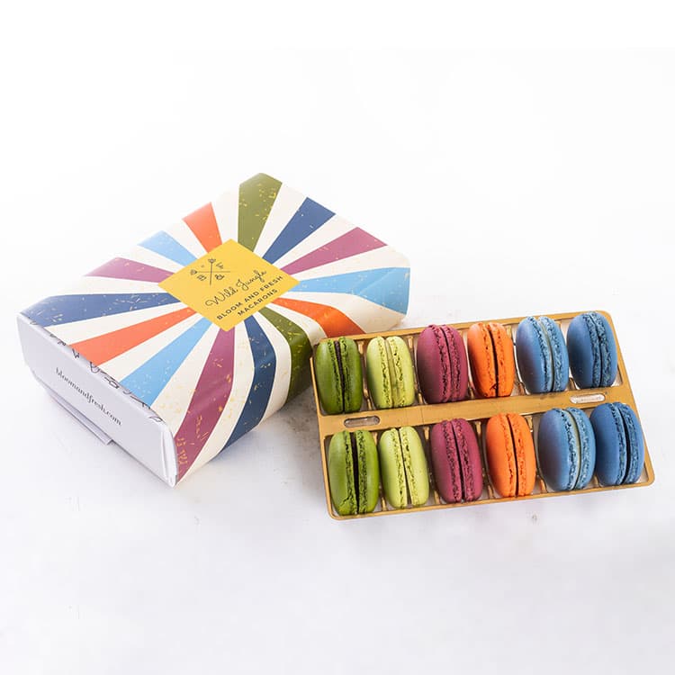 Wild Jungle Macarons (12'li) & Solmayan Gül ve Papatya Bundle — görsel 7