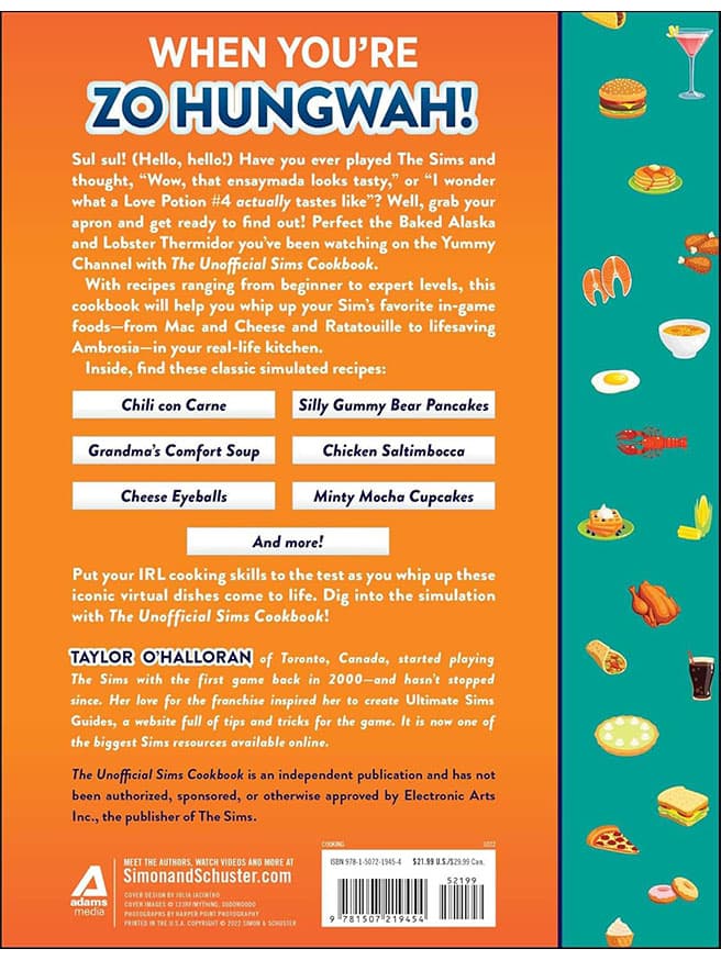 The Unofficial Sims Cookbook - Taylor O'Halloran