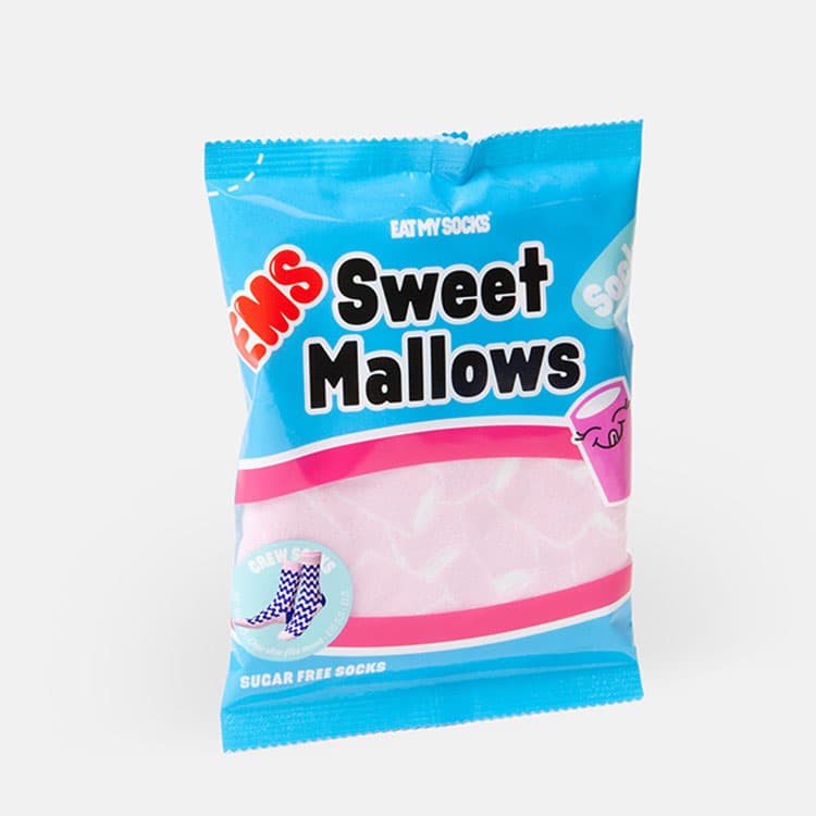 Eat My Socks Sweet Mallows Tasarım Yetişkin Çorap — görsel 4