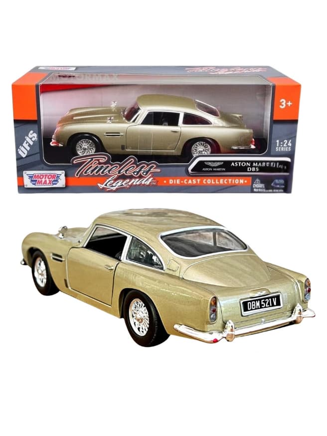 Diecast Metal Aston Martin DB5 Model Araba (1:24 | Kahverengi) — görsel 1