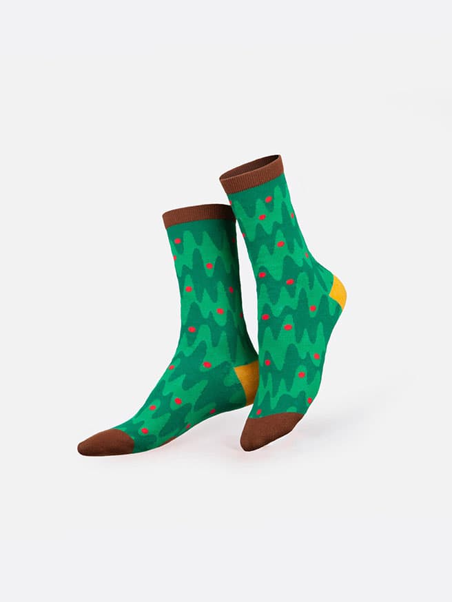 Eat My Socks Xmas Tree Yetişkin Tasarım Çorap — görsel 2