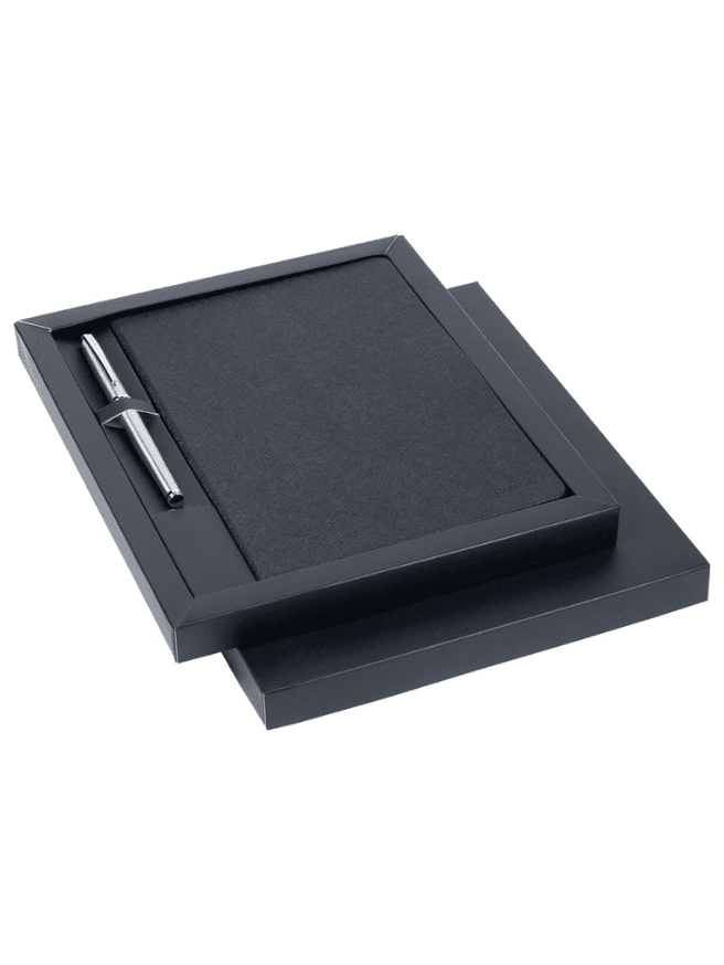 Scrikss SD300-1 Chester Premium Defter - 800 M Krom Roller Kalem Set