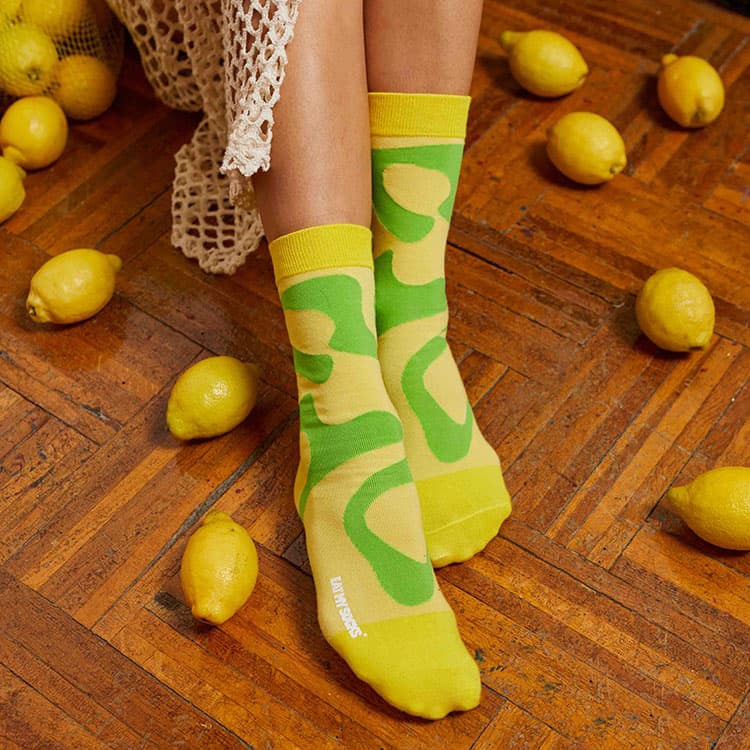 Eat My Socks Fresh Lemons Tasarım Yetişkin Çorap 2'li — görsel 5