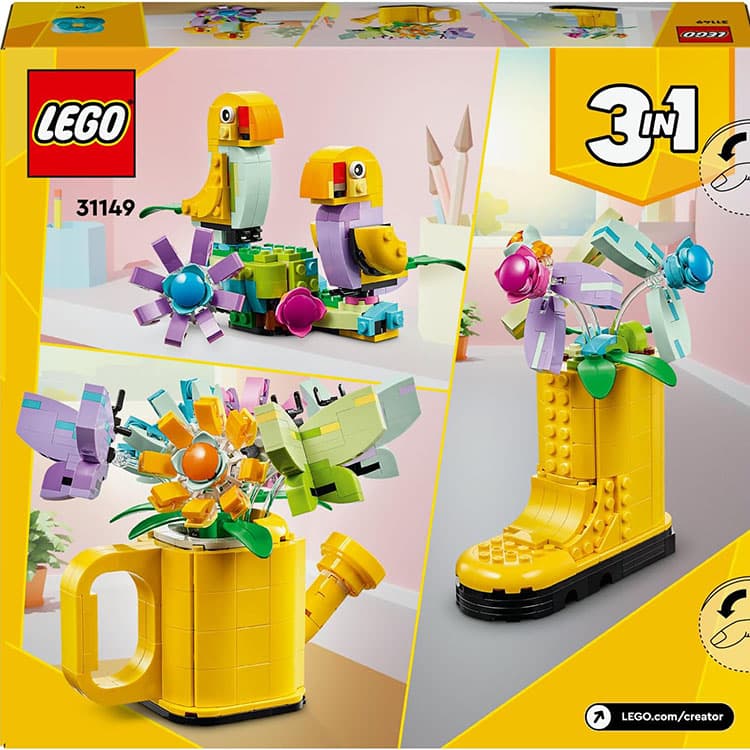 LEGO Creator 3’ü 1 Arada Sulama Kabında Çiçekler - 420 Parça (31149) — görsel 4