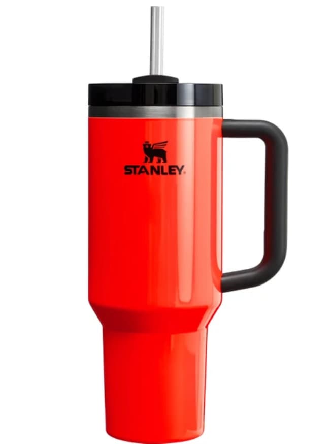 Stanley Quencher Özel Seri Pipetli Termos (1.18lt) - Neon Turuncu