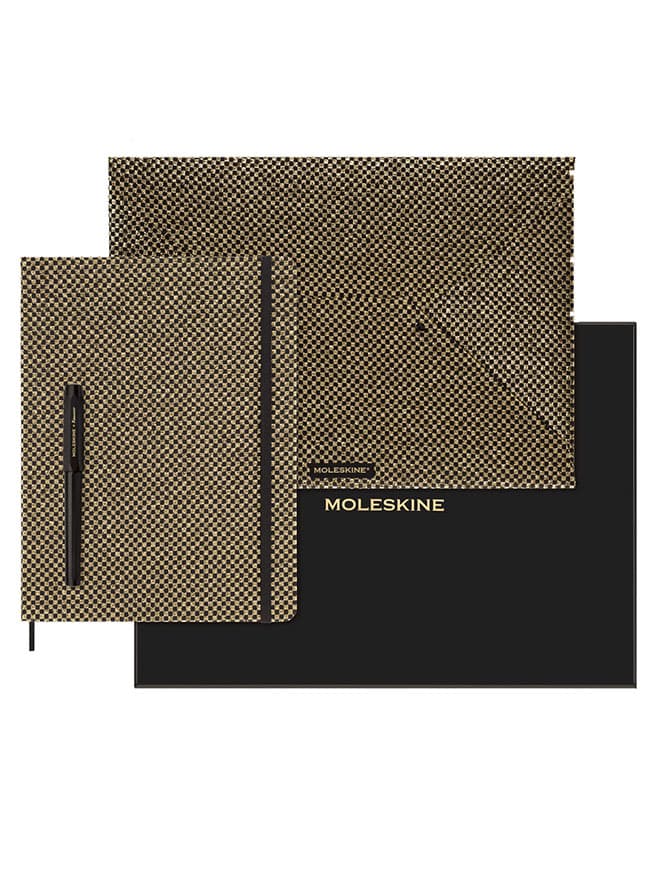Moleskine Shine Collection Gold Hediye Seti (19x25 cm) — görsel 1