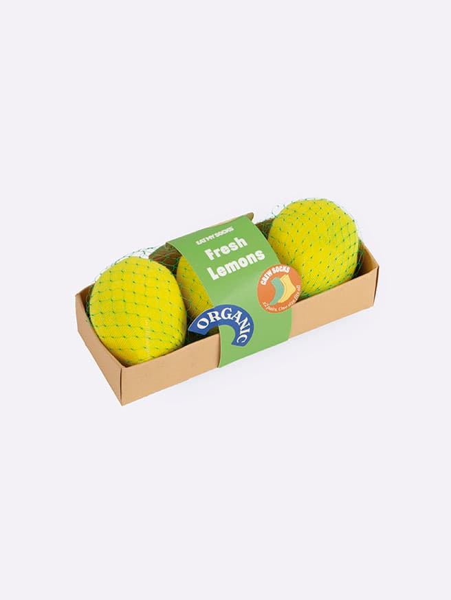 Eat My Socks Fresh Lemons Tasarım Yetişkin Çorap 2'li — görsel 1