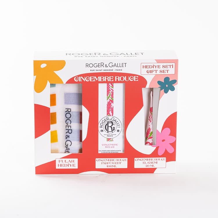 Roger & Gallet Gingembre Rouge Hediye Seti (Fular Hediyeli) — görsel 3